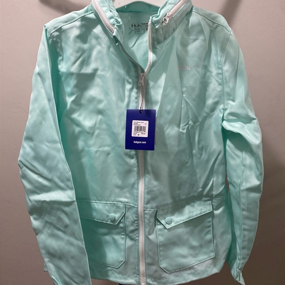 Huk Performance Jacket - Aqua - Picture 1 of 7